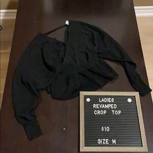 Ladies Revamped Peplum crop top